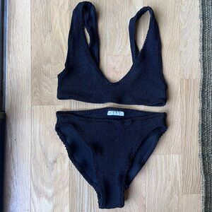 Eva Standard Waist Two-Piece in Black